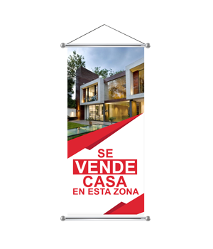 Pendón para colgar 100x400