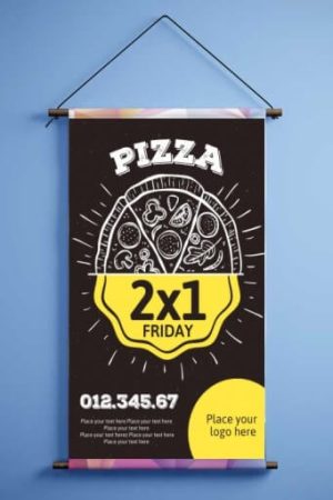 Pendones Banner para colgar 50x70