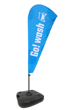 Bandera tipo pluma Talla S