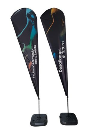 Bandera tipo pluma Talla L